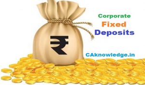 Investments in Corporate Fixed Deposits