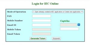 Login to IEC Online