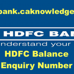 HDFC Balance Enquiry Number