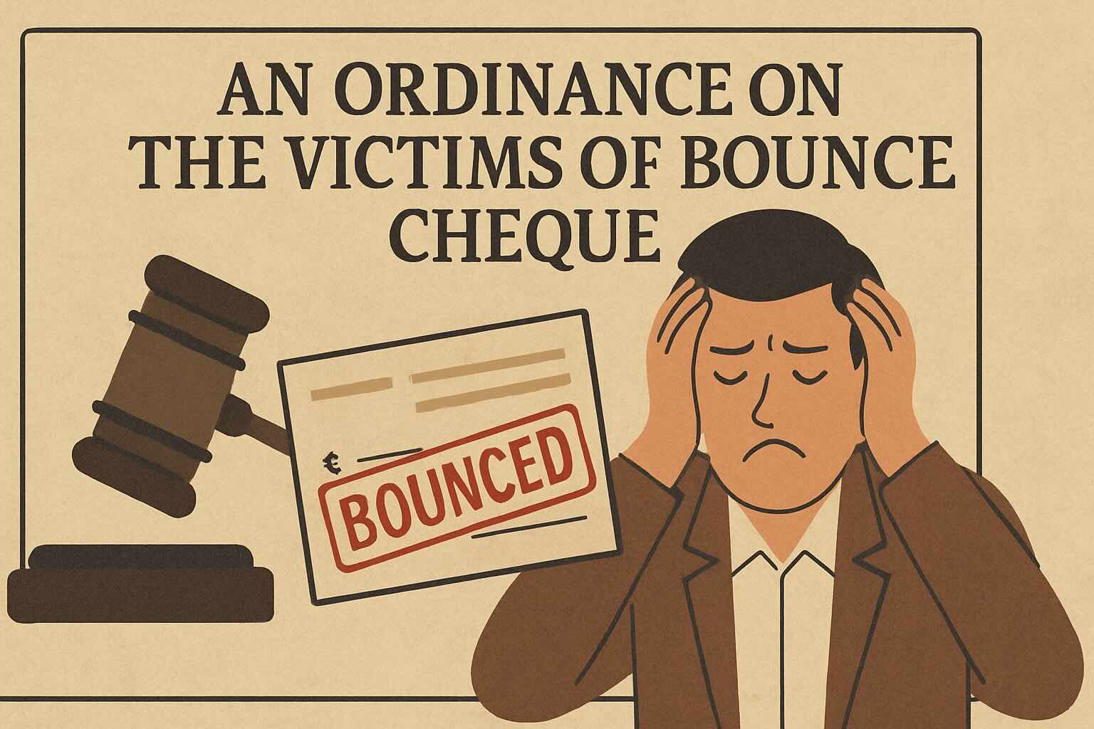 An Ordinance on the victims of Bounce Cheque