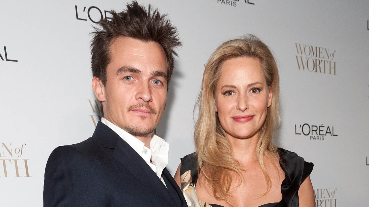Rupert Friend With his Wife