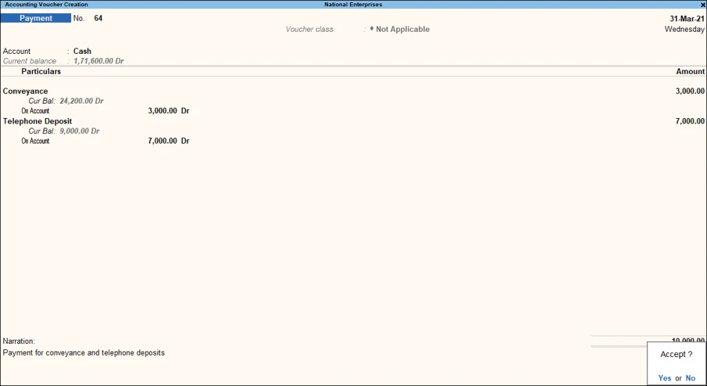 Payment Tally How to Pass Payment Entry image 1