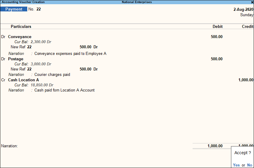 Payment Voucher Ledger Wise Tally How to Pass Payment Entry image 2
