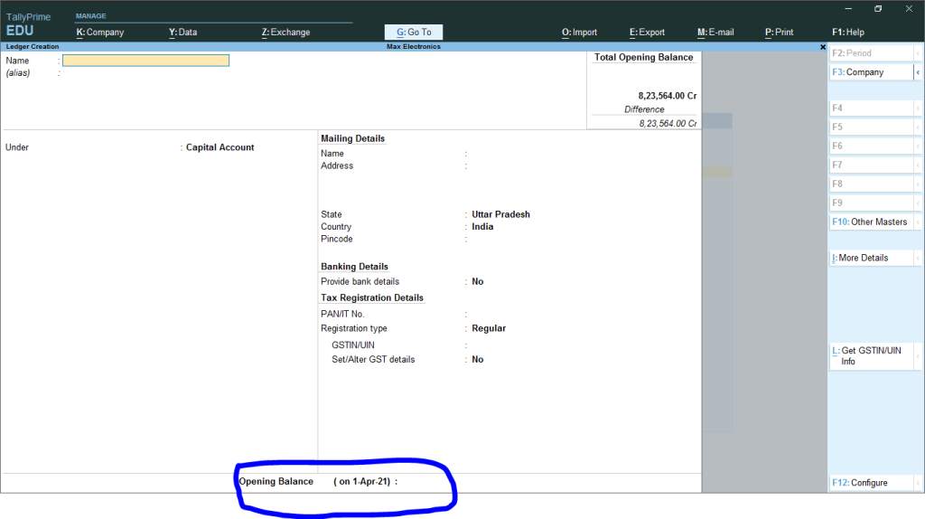 How To Put Opening Balance In Tally Opening Balance in Tally image 3